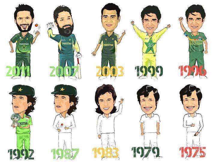 Captains of Pakistan Cricket Team in World Cups