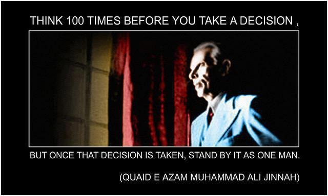 Principle of Decision Making by Jinnah
