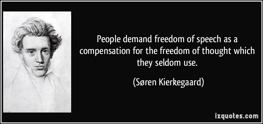 Thought is Seldom Used - Søren Kierkegaard