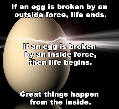 Great things Happen from the Inside