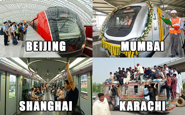 Public Transport: Difference of Largest Cities in the World