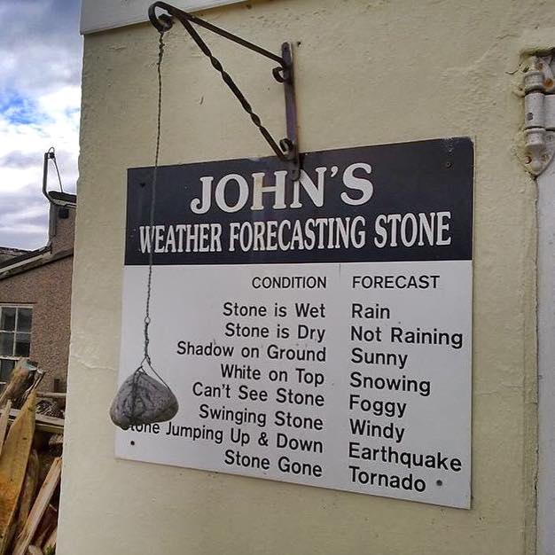 Weather Forecasting Stone - Funny