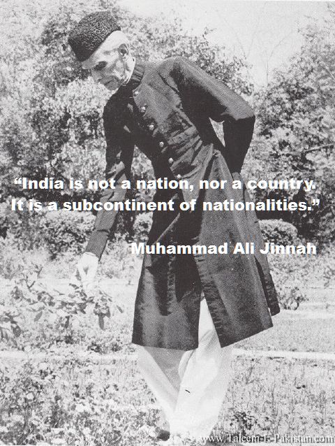 India is not a nation, nor a country. It is a subcontinent of nationalities