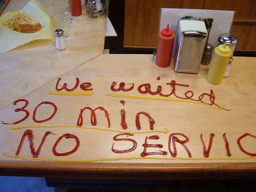 Loosing Patience When No Service