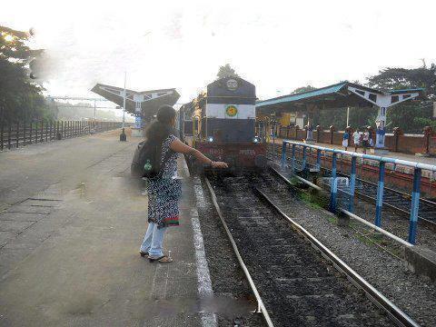 Girl to Stop Train like a Bus