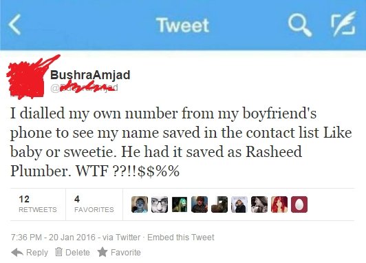 Boyfriend and Rasheed Plumber