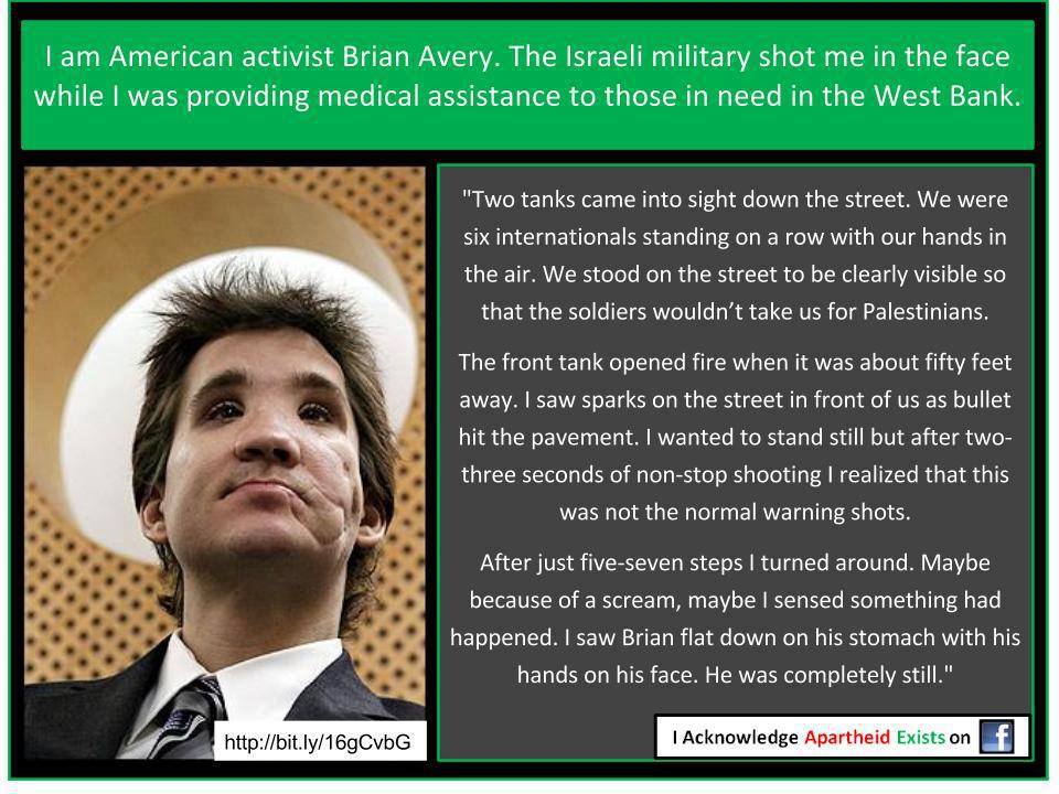 Brian Avery - The American who was Shot on his Face in the West Bank
