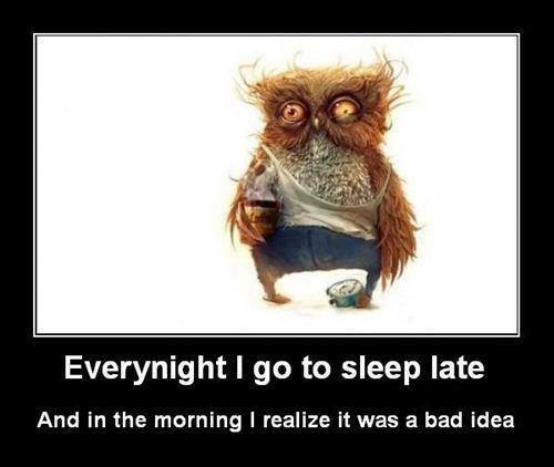 Late Night Sleeping Habit