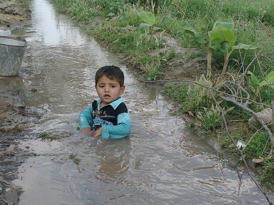 Cute Child in Small Canal