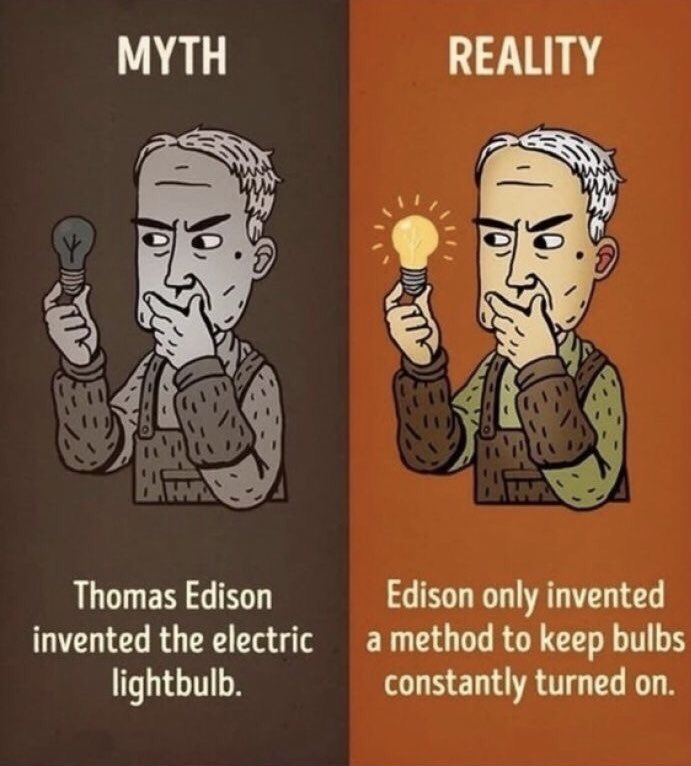 Thomas Edison bulb invention - Myth vs Reality