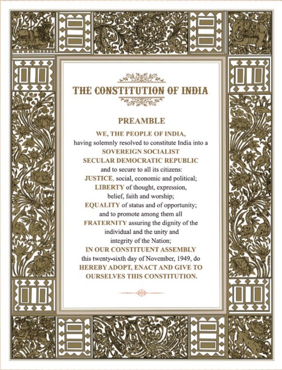 Consititution of India: Preamble
