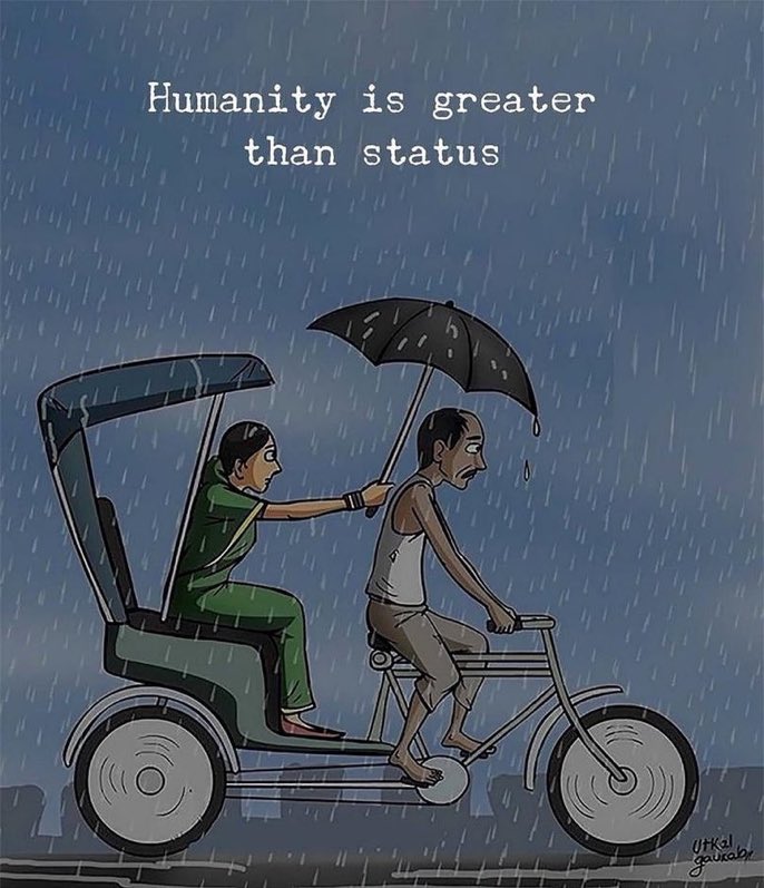 Humanity is Greater than Social Status