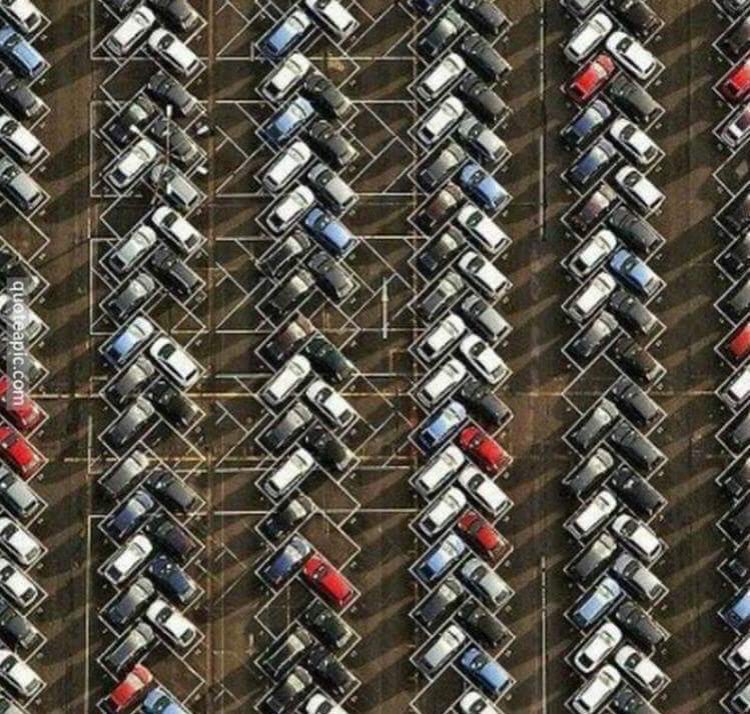 Car Parking Discipline in Japan