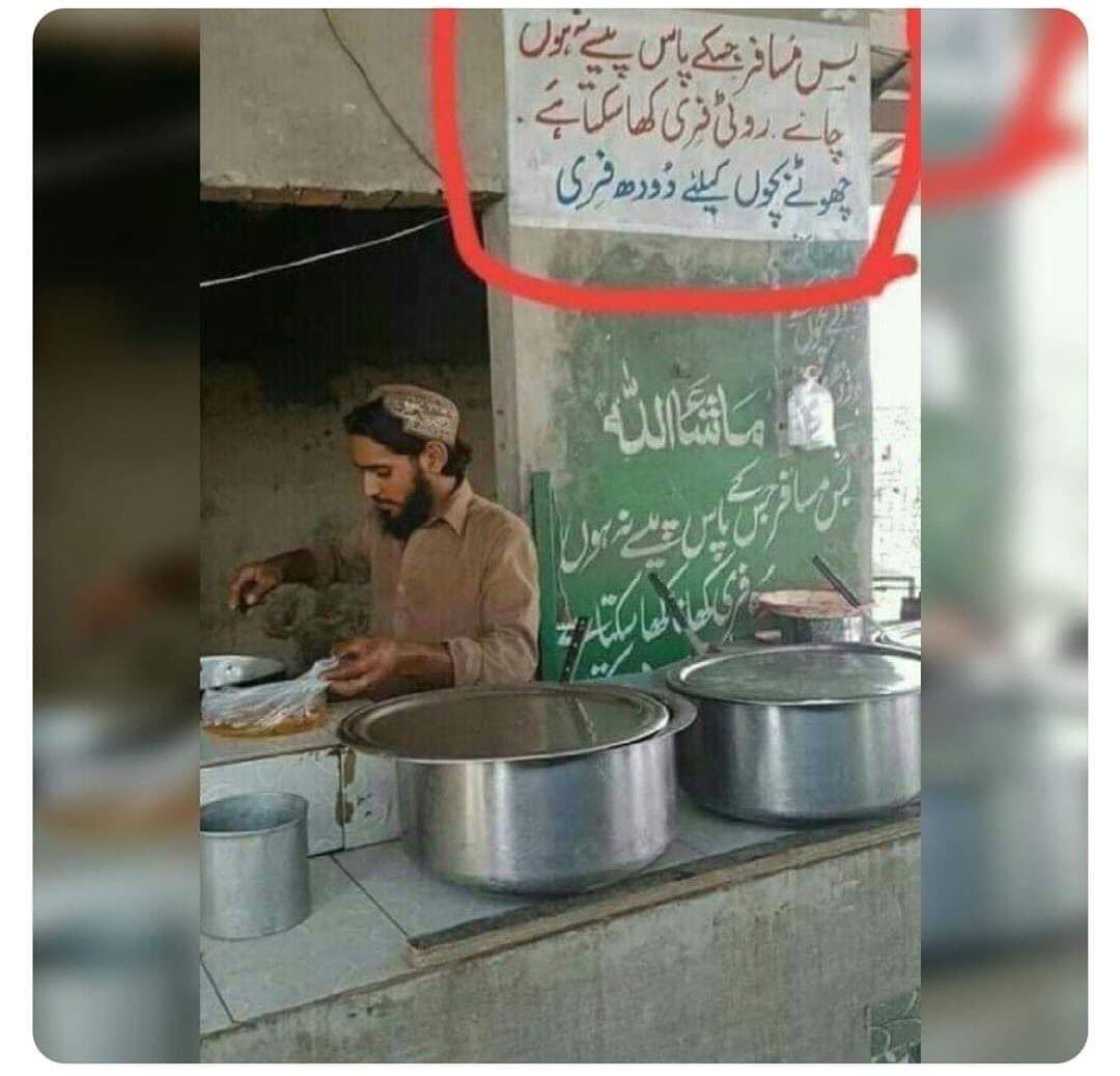 Restaurant offers free food for passengers short of money
