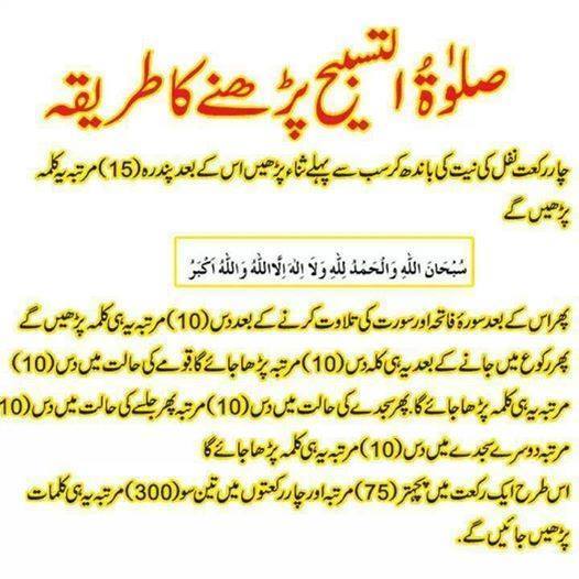 صلوۃ التسبیح پڑھنے کا طریقہ - Saltul Tasbeeh parhhnay ka treeq