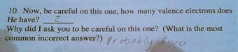 When student not confident about answer