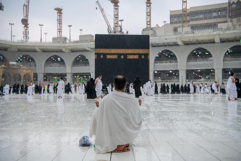 Rain in Kaaba, Haram Mecca