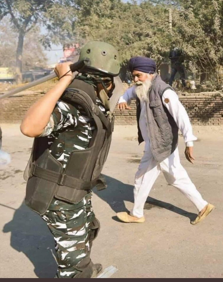 Old Sikh Farmer tortured during Farmers Protest in India