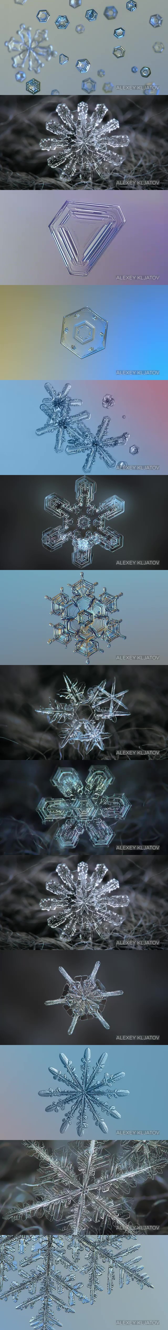 Snowflake Shapes in Microscopic Images