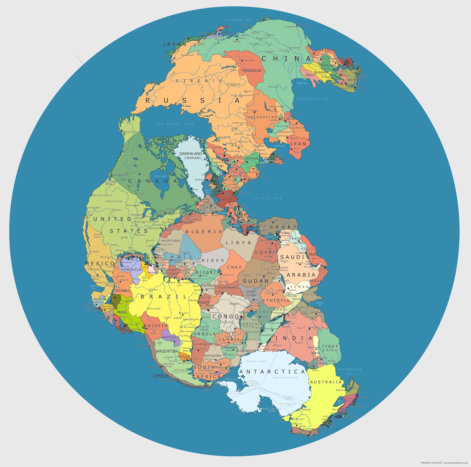 Map: If we Bring all the Countries Together