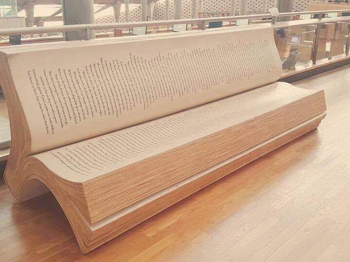 Bench with a Book Theme