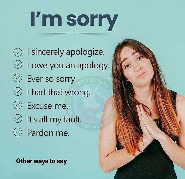 Alternate words to say sorry - How To?