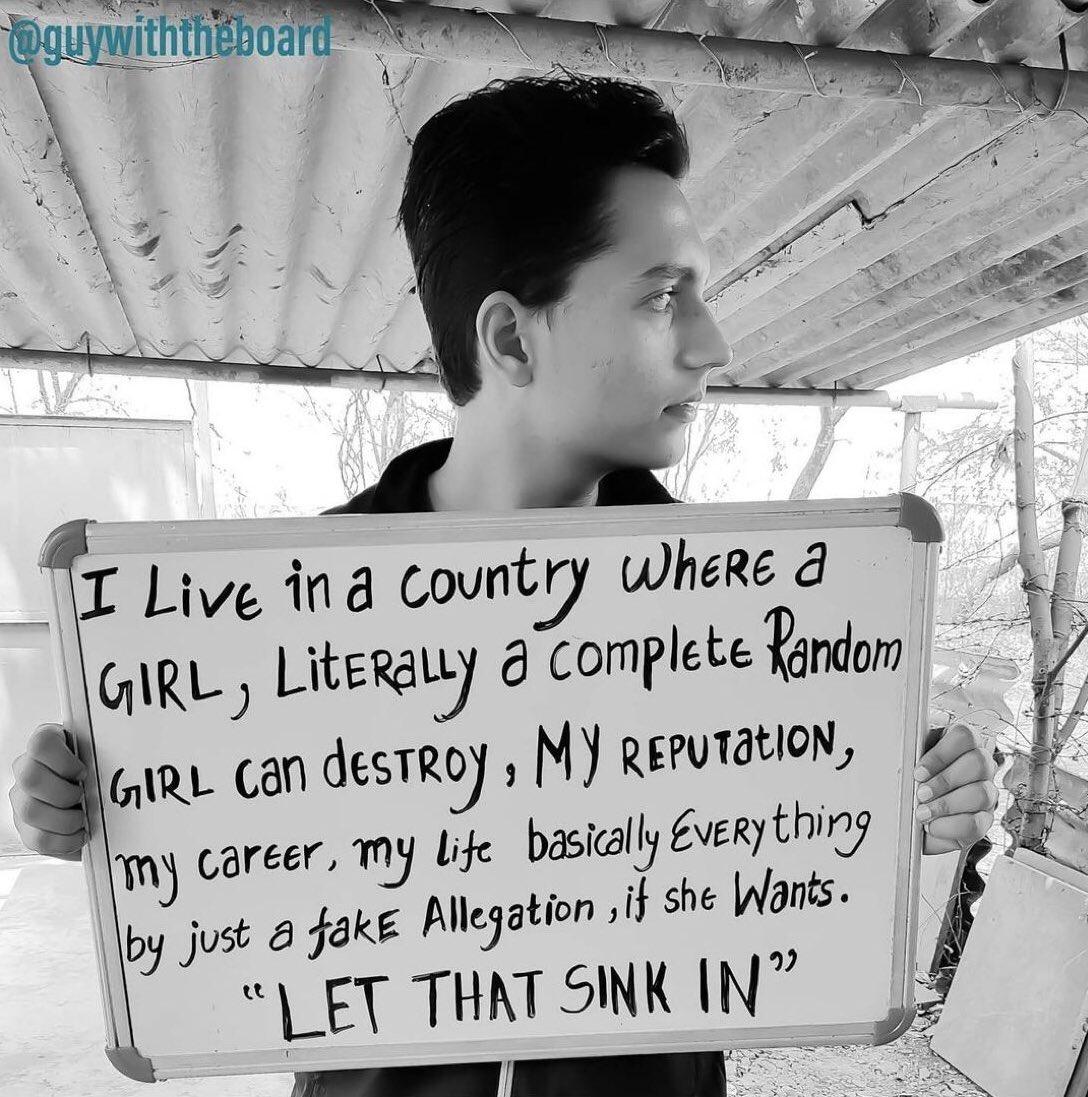 Protest against feminism, women's monopoly and victim card