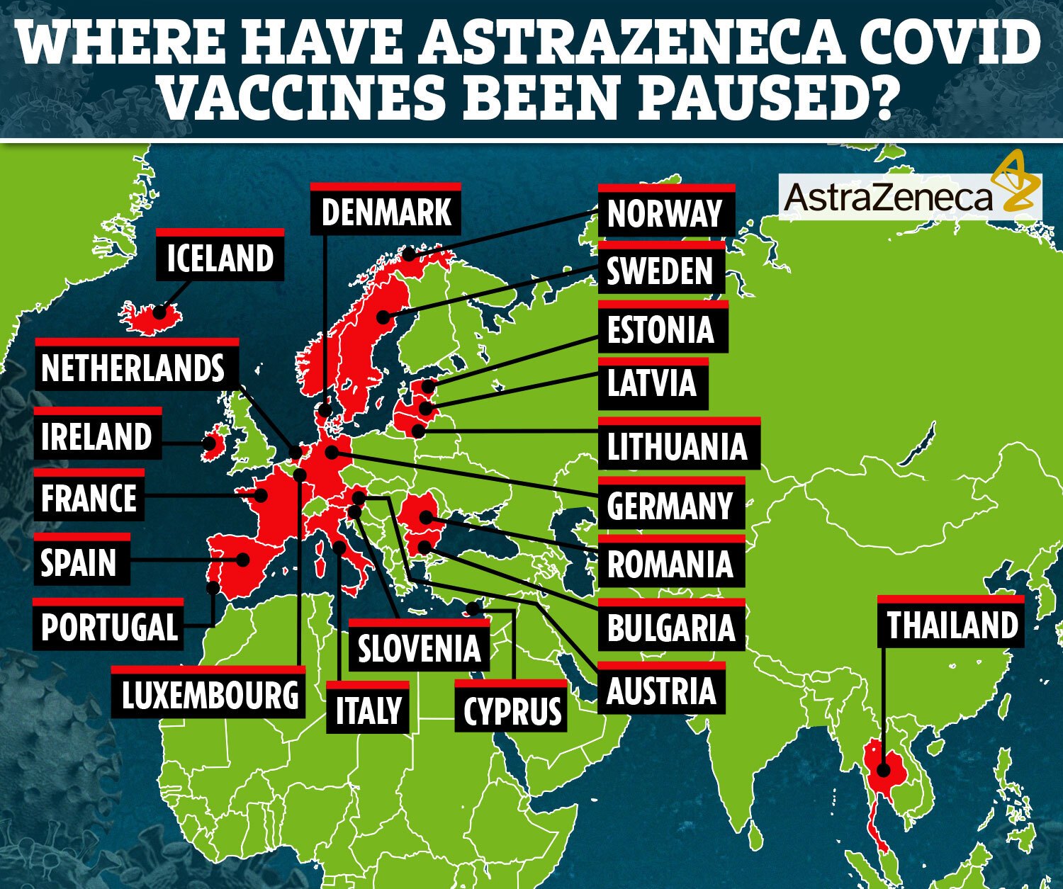 COVID-19 vaccine controversy, AstraZeneca ban in 15+ EU countries