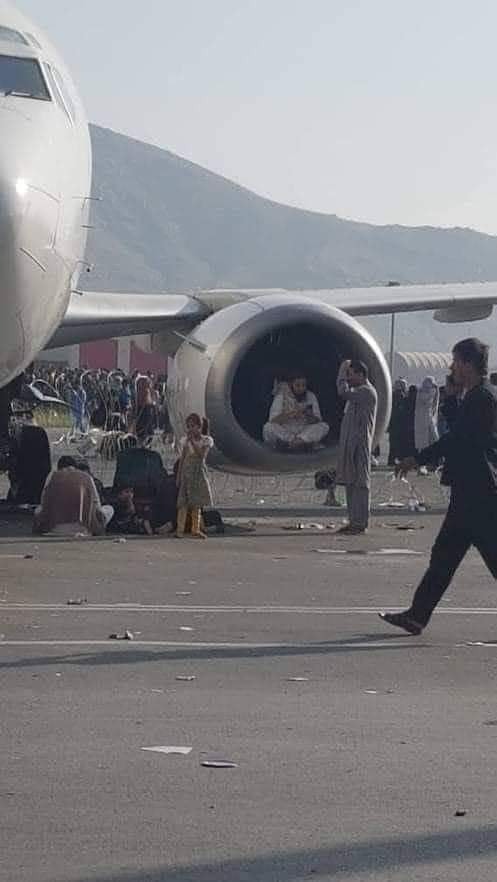 Taliban in US Air Force jet engine