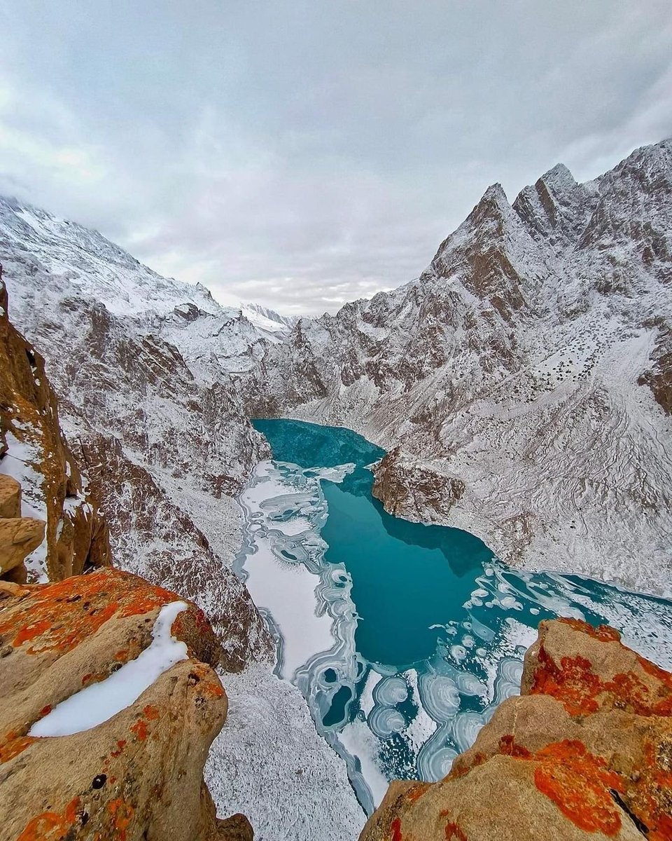 Frozen Attabad Lake in Hunza Valley during Pakistan Tour - Photography
