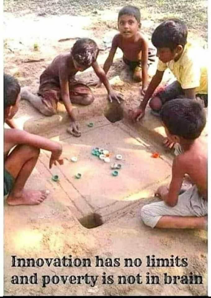 Slum kids: Low financial resources resulting innovation