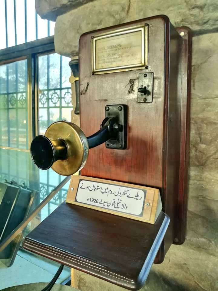 Telephone set from 1920 used in railway control room